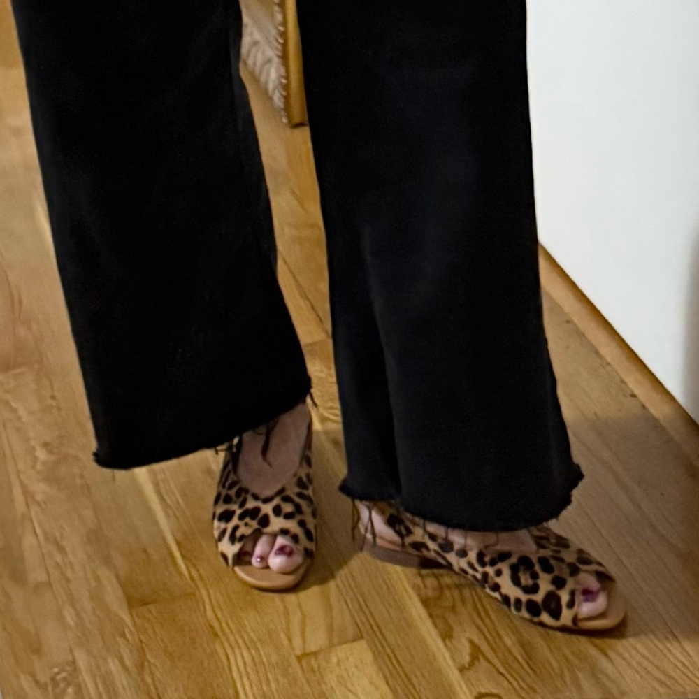 Madewell Tavi Slingback Sandal shoes in Leopard Calf Hair - Picture 12 of 13